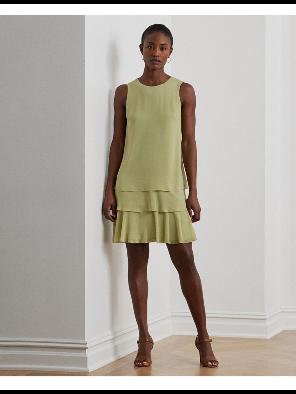 Lauren Ralph Lauren Women's Crinkle Georgette Shift Dress NWT #A1
